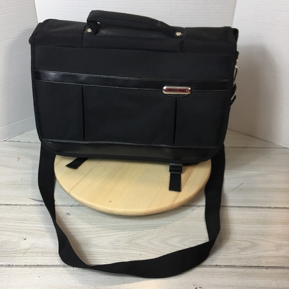 Sharper Image Black Computer Briefcase Multi-Purp… - image 1